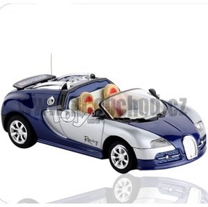 Mini RC kovové auto - modré kabrio Mini IQ models