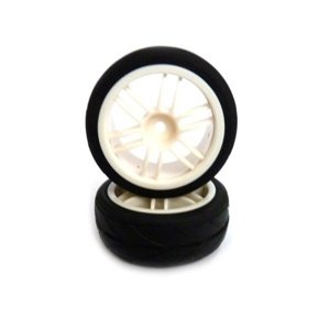 Kompletní kolo s bílým ráfkem (2 ks) Příslušenství auta IQ models