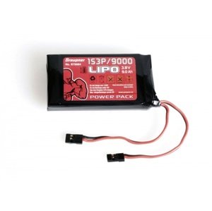 Vysílačový pack, LiPo 1S3P/9000 3,8V TX, 34,2Wh Akumulátory IQ models