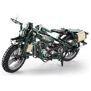 Vojenská motorka - stavebnice - 550 dílků Stavebnice IQ models