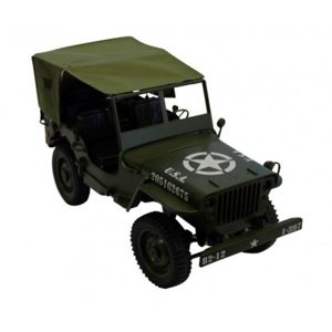 Siva Plachtová střecha na vojenské auto Jeep Willys obj.č. 50370 a 50375 Doplňky IQ models