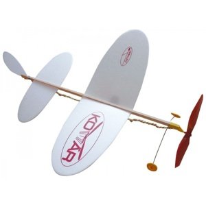 Igralet populární KOMÁR na gumu bílo-červená RC vrtulníky a letadla IQ models