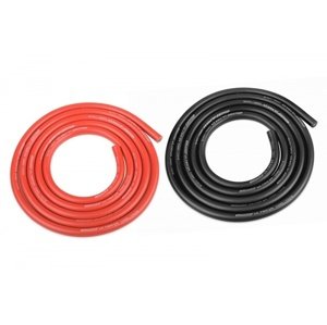 Silikonový kabel 4,5qmm, 12AWG, 2x1metr, černý a červený Konektory a kabely IQ models