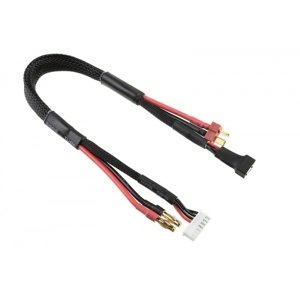 Nabíjecí kabel - G4/6S XH na T-DYN/3S XH - 14 AWG/ULTRA V+ Silikon Kabel - 30cm Konektory a kabely IQ models