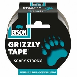 BISON Grizzly tape 50mm,10m Stříbrná Stavební materiály IQ models