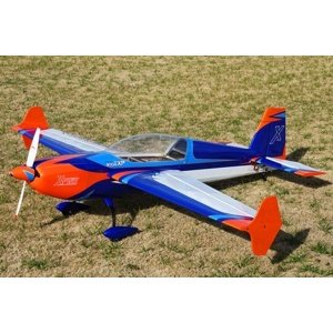 70" Extra 300 EXP V2 - Oranžová/Modrá/Bílá 1,77m Modely letadel IQ models