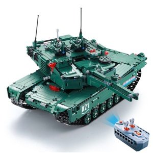 CaDA  RC stavebnice  RC tank M1A2 Abrams 2v1 1498 dílů 1:20 Autodráhy a stavebnice IQ models