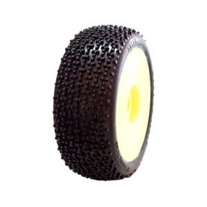 1/8 KILLER COMPETITION OFF ROAD gumy nalepené gumy, SUPER SOFT směs, žluté disky, 2ks. Kola IQ models