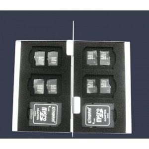 Pouzdro na paměťové SD / micro SD karty (stříbrný) Multikoptery IQ models