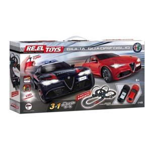 RE.EL Toys Autodráha  Alfa Romeo Giulia Quadrifoglio 3v1 Autodráhy a stavebnice IQ models