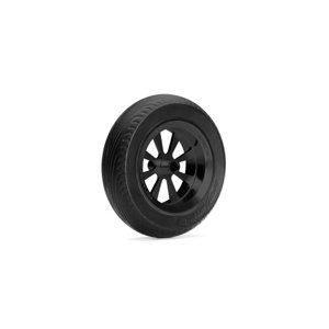 115mm (4,5") Podvozkové kolo s hliníkovým středem a náhradní gumou - Černé (1ks) Příslušenství letadla IQ models