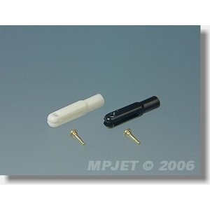 Vidlička plast, délka 23 mm, šířka drážky 1,6, čep pr. 1,6, M2, balení 2 ks Příslušenství letadla IQ models