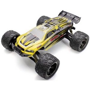 Truggy Racer 2WD 1:12-Žlutá, zánovní, plně funkční, neoriginální krabice RC auta IQ models