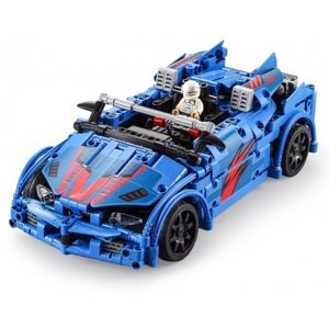 MODRÝ BOURÁK s katapultem- Nové, nesloženo, vada ozubení náhonu zadní nápravy, outlet RC auta IQ models