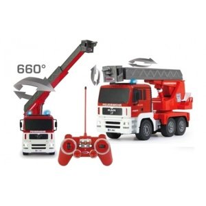 RC hasiči MAN 1/20- Zánovní, vada ESC, kompletní příslušenství, outlet RC auta IQ models