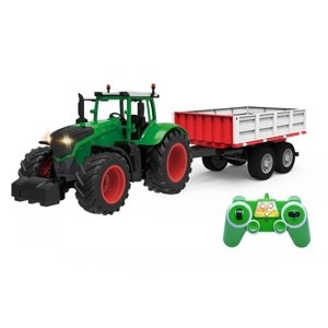 Traktor s valníkem 1:16- Nové, chybí ovladač, outlet Traktory IQ models