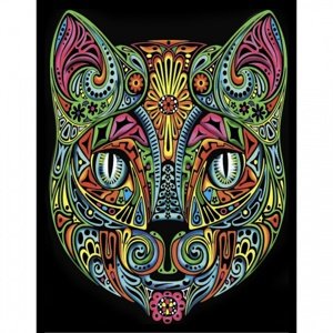 Colorvelvet Sametový obrázek Kočka 47x35cm Home IQ models