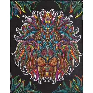 Colorvelvet Sametový obrázek Lev 47x35cm Obrazy vel. L IQ models