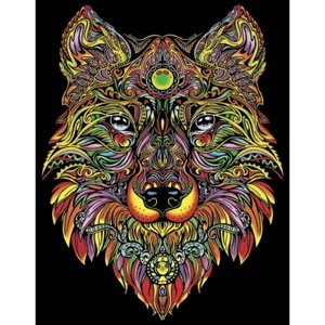 Colorvelvet Sametový obrázek Vlk 50x70cm Obrazy vel. MAXI IQ models