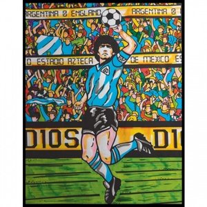 Colorvelvet Sametový obrázek Fotbalista Argentina  21x29,7cm Home IQ models