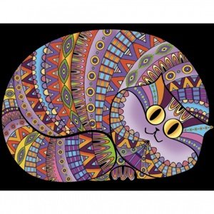 Colorvelvet Sametový obrázek Kočka 2  21x29,7cm Home IQ models