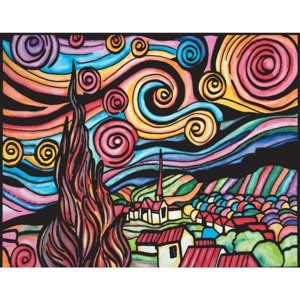 Colorvelvet Sametový obrázek Hvězdná noc 21x29,7cm Obrazy vel. S IQ models