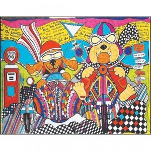 Colorvelvet Sametový obrázek Sidecar 21x29,7cm Home IQ models