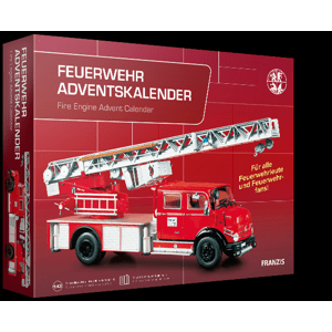 Franzis adventní kalendář Mercedes-Benz hasičské auto se zvukem 1:43 Home IQ models