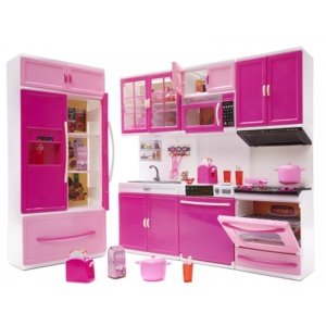 Violet Kuchyňka pro panenky růžová Home IQ models