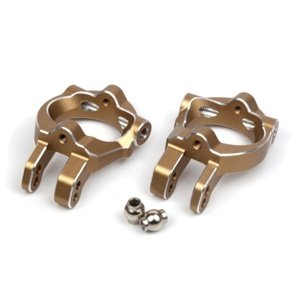 Hliníkové závěsy předních těhlic, zlatá (L + P) Tuningové díly IQ models