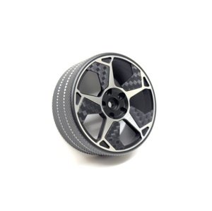 Hliníkový volant s kovovým vroubkovaným věncem pro vysílač Absima CR10P Přijímače a příslušenství IQ models