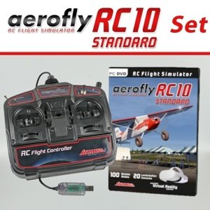 Aerofly RC10 STANDARD na DVD s USB ovladačem pro Win 10/11 RC simulátory IQ models