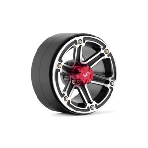 2.2 Aluminum CNC 6 Spoke Beadlock Wheel 2ks, Černé Příslušenství auta IQ models