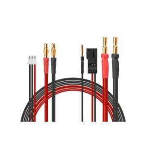 Nabíjecí kabel 3v1 ( 4mm, 5mm, RX konektor ) Konektory a kabely IQ models