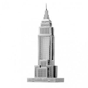 Metal Earth Luxusní ocelová stavebnice Prémiová série Empire State Building Home IQ models