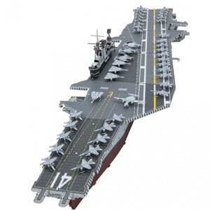 Metal Earth Luxusní ocelová stavebnice USS Midway Home IQ models