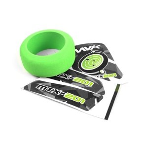 Mechový kroužek volantu vysílače MTX-201 a zelené samolepky Modely aut IQ models