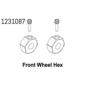 1231087 - Front Wheel Hex CR4.4 (2) Velkoobchod Absima IQ models