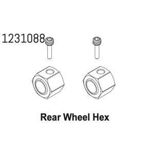 1231088 - Rear Wheel Hex CR4.4 (2) Velkoobchod Absima IQ models