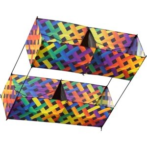 Invento drak Hargrave Box Kite Rainbow Mesh Home IQ models