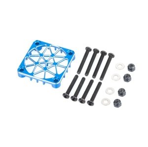 WorksTeam Hliníková mřížka pro 30mm ventilátory - modrá El. regulátory otáček IQ models