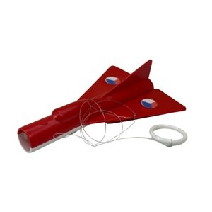 Zvukové letadlo MiG červené Home IQ models