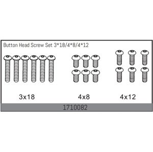 Button Head Screw Set 3*18/4*8/4*12 Velkoobchod Absima IQ models