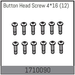 Button Head Screw 4*16 (12) Velkoobchod Absima IQ models