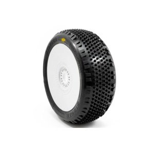 STINGER V4 BUGGY A2 (SOFT) nalepené pneumatiky, bílé disky, 2 ks. Příslušenství auta IQ models