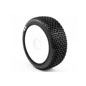 H-BLOCK V2 BUGGY S1 (SUPER SOFT) nalepené pneumatiky, bílé disky, 2 ks. Příslušenství auta IQ models