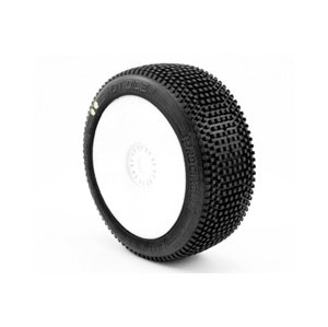 HOT DICES V2 BUGGY S1 (SUPER SOFT) nalepené pneumatiky, bílé disky, 2 ks. Příslušenství auta IQ models