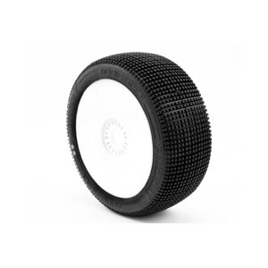 ADDICTIVE V2 BUGGY S1 (SUPER SOFT) nalepené pneumatiky, bílé disky, 2 ks. Příslušenství auta IQ models