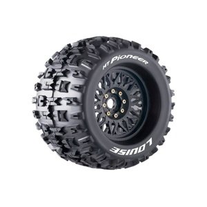 MT-PIONEER SPORT 1/8, 0 a 1/2 offset 17mm odnímatelný hex, Černé disky, 2 ks Příslušenství auta IQ models