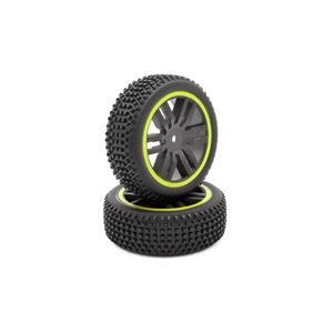 Přední kola kompletní, 2 ks, žlutá Auta IQ models